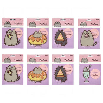 8PK Pusheen Acrylic Figurine Kids Collectable Toy For Ages 3y+ Assorted