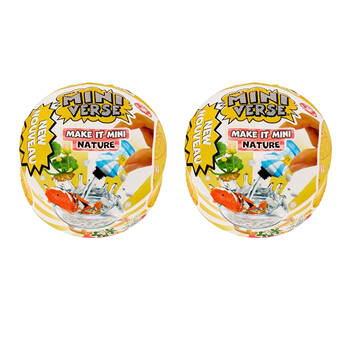 2PK MGA's Miniverse Make It Mini: Nature Mini Collectable Series 2 8y+ Assorted