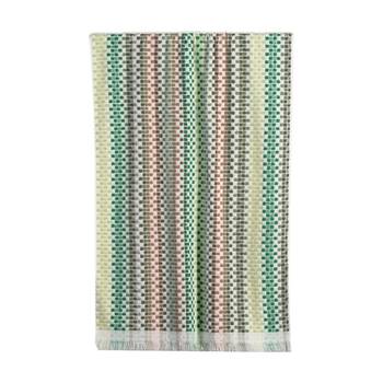 Canningvale Positana Terry Beach Towel Checkers Olive Green 80x160cm