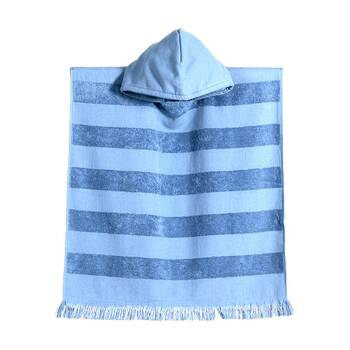 Canningvale Capresi Kids/Childrens Hooded Beach Towel Blue Stripe 3Y+