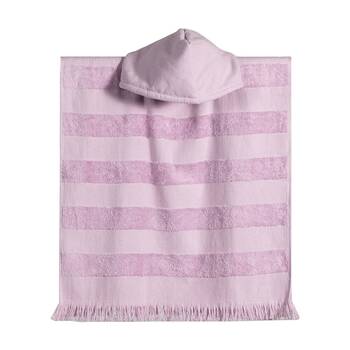 Canningvale Capresi Kids/Childrens Hooded Beach Towel Lilac Purple Stripe 3Y+