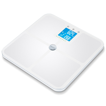Beurer Diagnostic Bathroom Body Fat Bluetooth Scale White BF950
