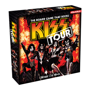 Aquarius KISS Tour Board Game w/ Metal Tour Bus 12y+