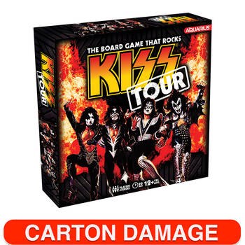 Aquarius KISS Tour Board Game w/ Metal Tour Bus 12y+