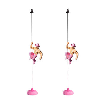 2PK  Bubblegum Stuff Desktop Daddies Cowboy Interactive Gift Funny Desk Toy
