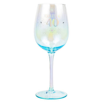 LMD 40th Holographic 430ml Stemmed Red Wine Glass Drinkware