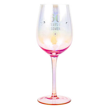 LMD 50th Holographic 430ml Stemmed Red Wine Glass Drinkware