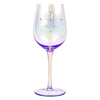 LMD 60th Holographic 430ml Stemmed Red Wine Glass Drinkware