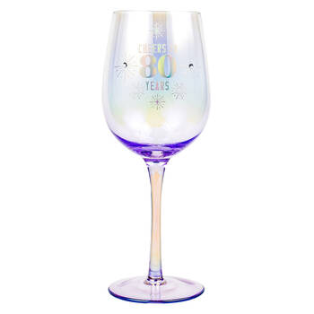 LMD 80th Holographic 430ml Stemmed Red Wine Glass Drinkware