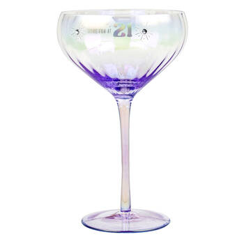 LMD 21st Holographic Stemmed 300ml Coupe Glass Drinkware