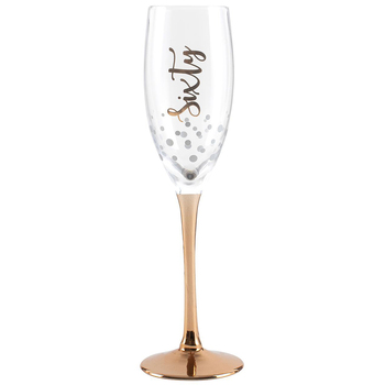 Sixty Rose Gold Stem Champagne Glass 300ml 25cm Drinking Cup
