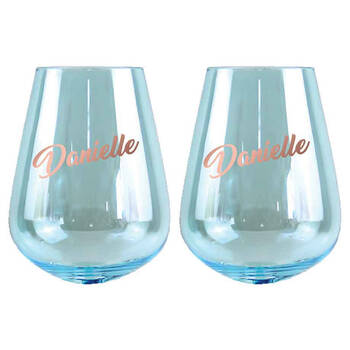 2pc Danielle Stemless 13cm/600ml Wine Glass Tumbler Set
