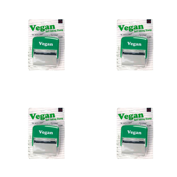 4PK Bubblegum Stuff Vegan Stamp Self-Inking Label Green Ink 15.5cm