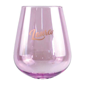 2pc Laura Stemless 13cm/600ml Wine Glass Drinking Tumbler Set