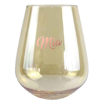 2pc Mia Stemless 13cm/600ml Wine Glass Drinking Tumbler Set