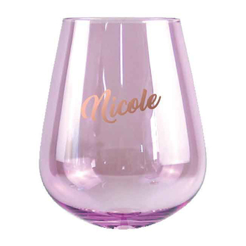 2pc Nicole Stemless 13cm/600ml Wine Glass Drinking Tumbler Set