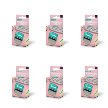 6PK Bubblegum Stuff Millennial Stamp Okurrr Self-Inking Label 11cm