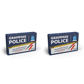 2PK 55pc Bubblegum Stuff Grammar Police Guessing Card Game 12y+