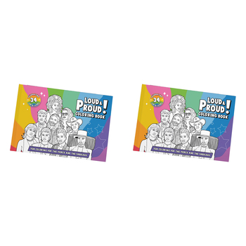 2PK Bubblegum Stuff Loud & Proud Colouring Book Adult Art Activity
