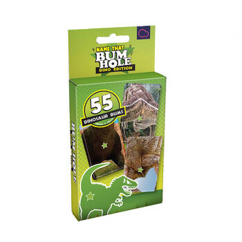 55pc Bubblegum Stuff Name That Bumhole Dinosaur Edition Novelty Card Game 6Y+