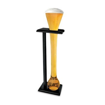 Yard Beer Drinking Cone Novelty Glass w/Stand 1.5L