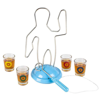Buzzwire Drinking Game w/ 4-Shot Glasses Adult Bucks/Hens Party Set 18+