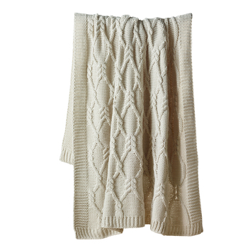 Bianca Johnson Throw Rug/Lounge Warm Blanket 130x160cm Cream