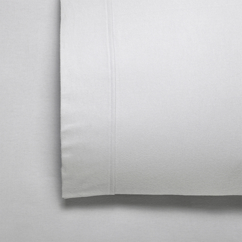 Bianca Fletcher 170gsm Cotton Twill Flannelette Sheet Set Silver - King Bed