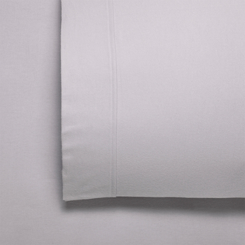 Bianca Fletcher 170gsm Cotton Twill Flannelette Sheet Set Stone - Queen Bed