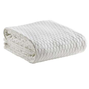 Bianca Gosford Blanket 100% Cotton White - Queen/King Bed