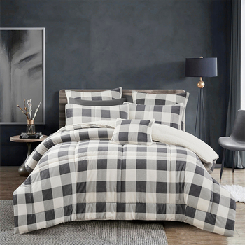 Bianca Naya Comforter Grey Queen/King Bed with Pillowcase
