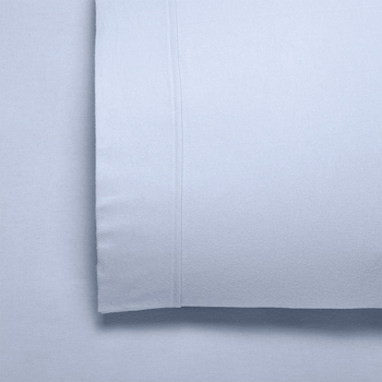Bianca Fletcher Cotton Twill Flannelette Sheet Set Steel Blue - Single Bed