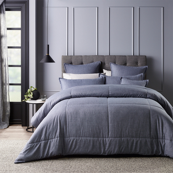 Bianca Maynard Comforter Blue Single/Double Bed with Pillowcase