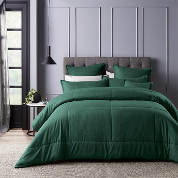Bianca Maynard Comforter Green Single/Double Bed with Pillowcase