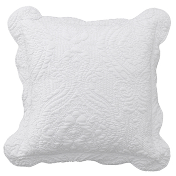 Bianca Cordelia Matching Cushion 43x43cm Square Pillow - White