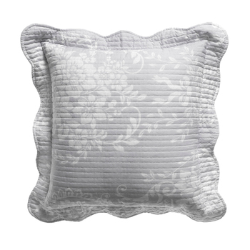 Bianca Florence Matching Cushion 43x43cm Square Pillow - Grey