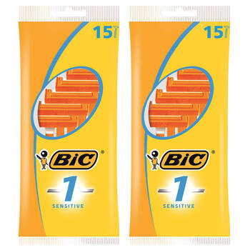 2x 15pc Bic Medi Facial Shaver Sensitive