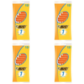 4x 15pc Bic Medi Facial Shaver Sensitive
