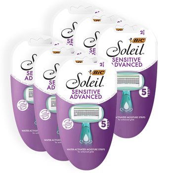 12pc Bic Soleil Sensitive Advanced Women's Razor