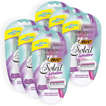 18pc Bic Soleil Sensitive 3-Blade Women's Razors