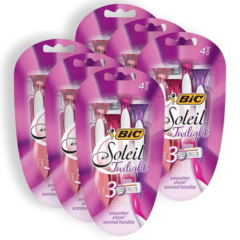 24pc Bic Soleil Smooth Scented Handles 3-Blade Women's Razors