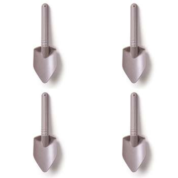4PK Bigjigs Toys 20cm Eco Spade Kids Toy Stone Grey 18m+