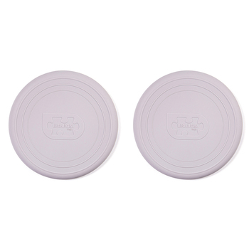 2PK Bigjigs Toys 18cm Flexible Flyer Silicone Flying Disc Toy Stone Grey 18m+