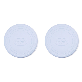 2PK Bigjigs Toys 18cm Flexible Flyer Silicone Flying Disc Toy Dove Grey 18m+