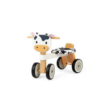 Bigjigs Toys Wood Ride On Cow Role Play Kids Pretend Play Toys 45.3x36.2cm 18m+