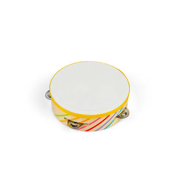 Bigjigs Toys Wood Tambourine Musical Kids Music Toys 18.5x18cm 12m+