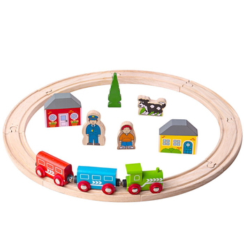 Bigjigs Rail My First Train Kids Wooden Toy Set 3y+