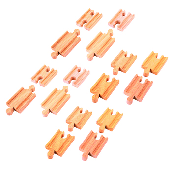 2x 8pc Bigjigs 5.5cm Mini Railway Tracks Kids Wooden Toy 3y+