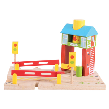 Bigjigs Rail 23cm Signal Box Wooden Toy Railway Accessory 3y+