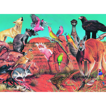 100pc Blue Opal Wild Aust The Outback Jigsaw Puzzle Toy 6+